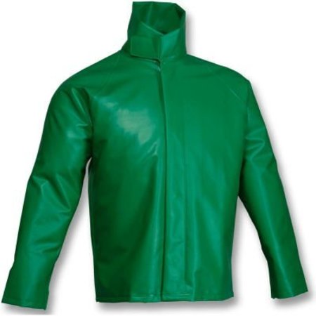 TINGLEY RUBBER Tingley® J41008 SafetyFlex® Storm Fly Front High Collar Jacket, Green, Medium J41008.MD